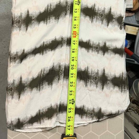 NWOT Grey & Gray tunic dolman woven ruched shoulder detail top SIZE MEDIUM - Picture 6 of 9